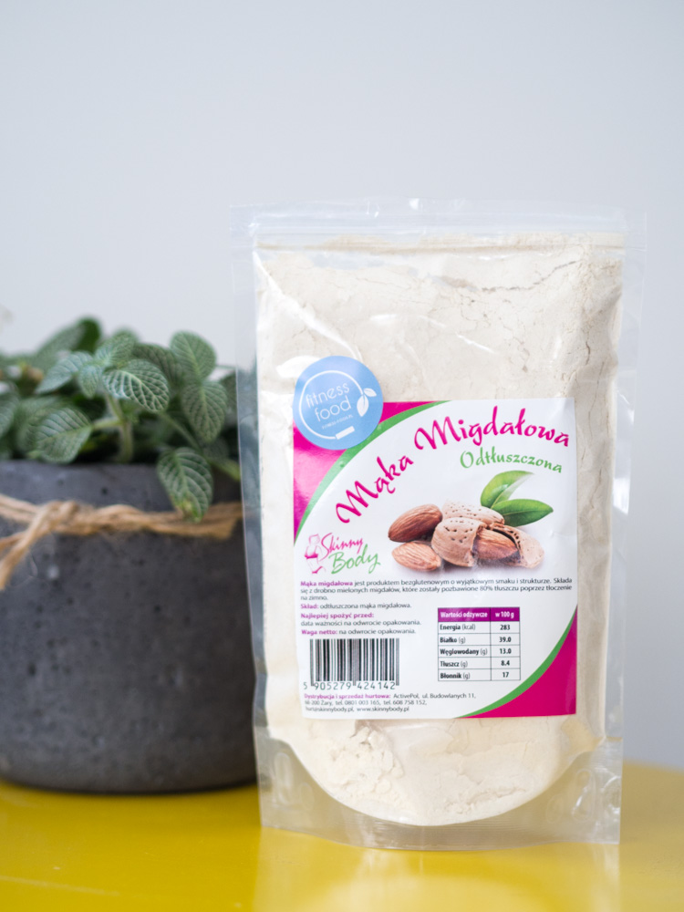 Mąka migdałowa odtłuszczona kupiona w sklepie fitness-food.pl