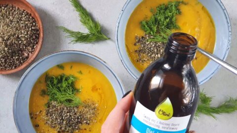 omega-3 na diecie roślinnej zupa olej lniany